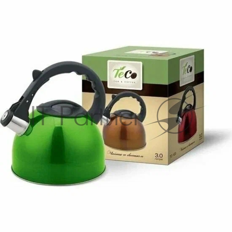 Чайник для плиты TECO TC-103-G зеленый 3л со свистком
