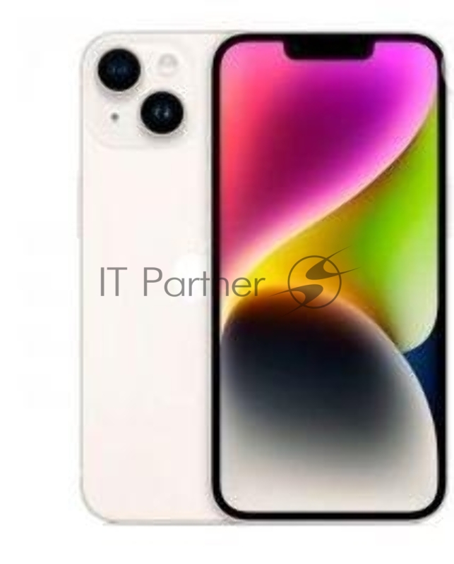 Смартфон Apple iPhone 14 A2884 256Gb 6Gb сияющ.зв. 3G 4G 6.1 1170x2532 iOS 16 12Mpix 802.11 a/b/g/n