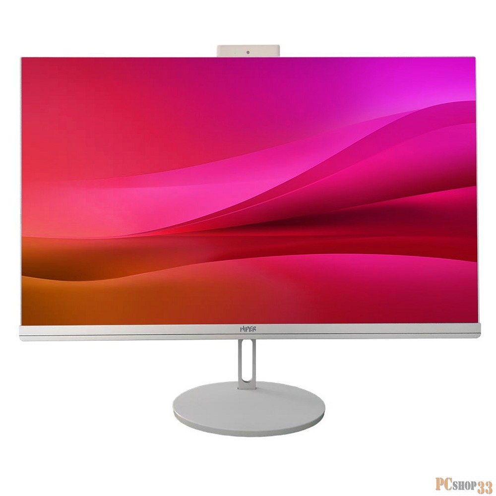 Моноблок Hiper V10 23.8 Full HD i3 12100 (3.3) 8Gb SSD256Gb UHDG Windows 10 Professional GbitEth WiFi BT клавиатура мышь Cam белый 1920x1080