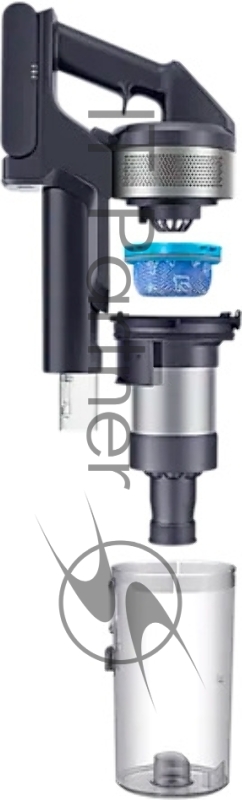 Пылесос ручной Samsung Jet VS15A6032R5/SB 410Вт серебристый/черный