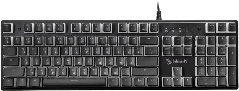 Клавиатура A4Tech Bloody S510RP механическая черный USB for gamer LED