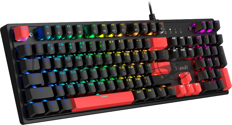 Клавиатура A4Tech Bloody S510R механическая черный USB for gamer LED