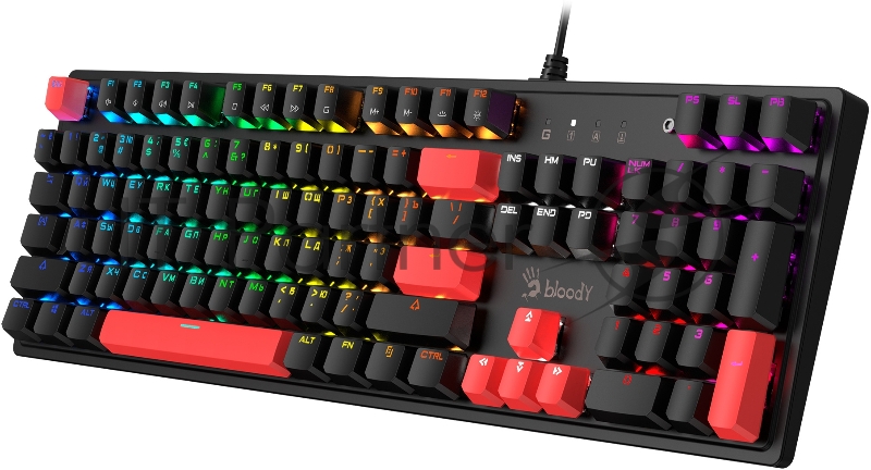 Клавиатура A4Tech Bloody S510R механическая черный USB for gamer LED