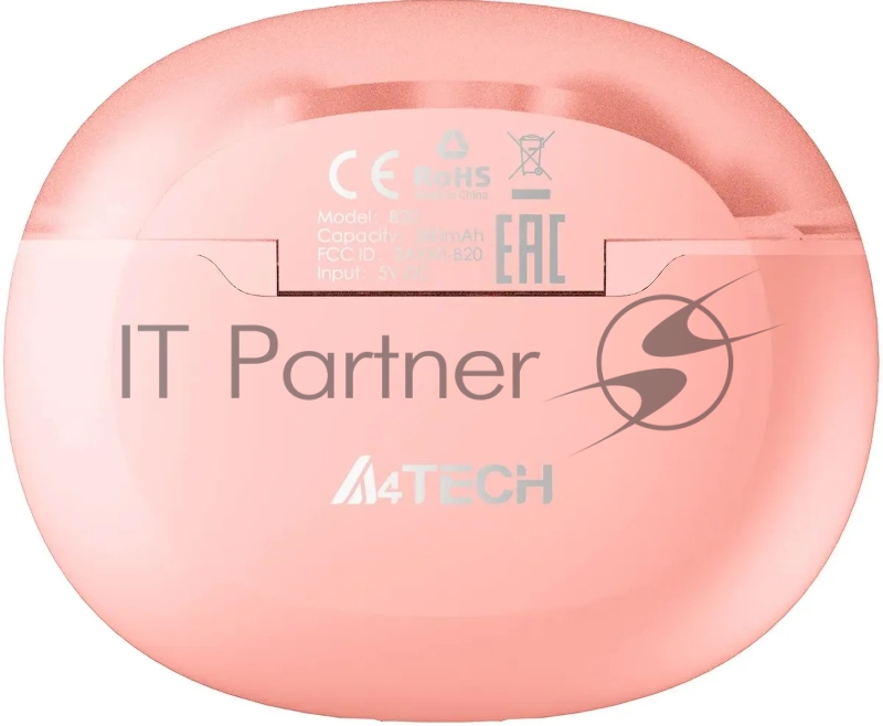 Гарнитура вкладыши A4Tech 2Drumtek B27 TWS розовый