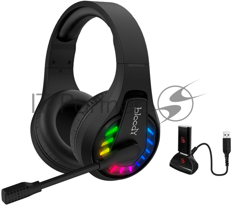 Наушники с микрофоном A4Tech Bloody GR230 черный накладные BT оголовье (GR230)