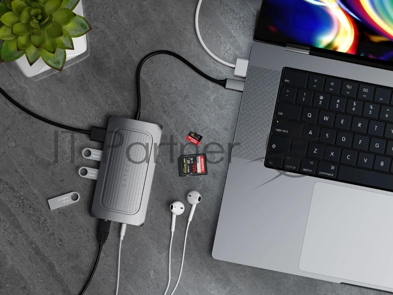 Адаптер Satechi ST-U4MA3M USB-C Type-C