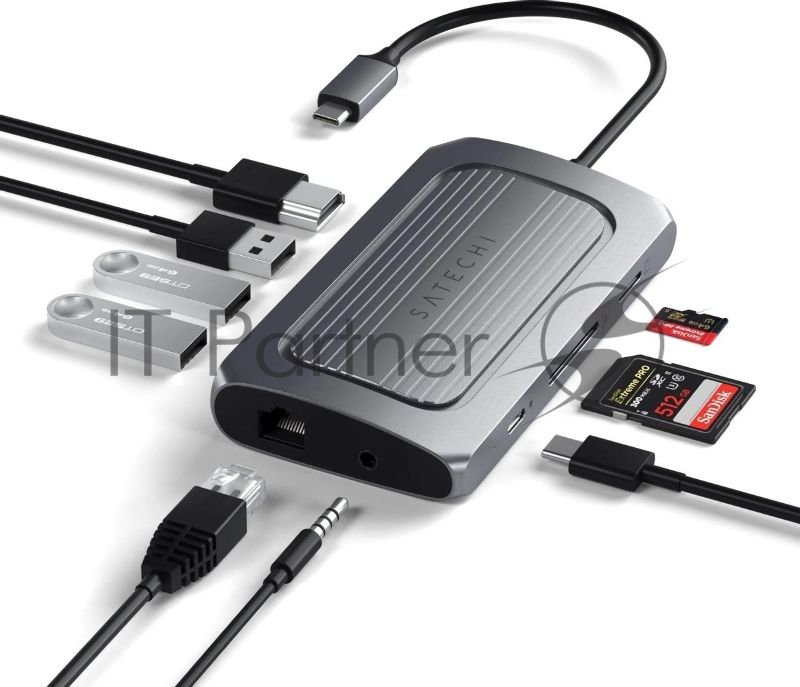 Адаптер Satechi ST-U4MA3M USB-C Type-C