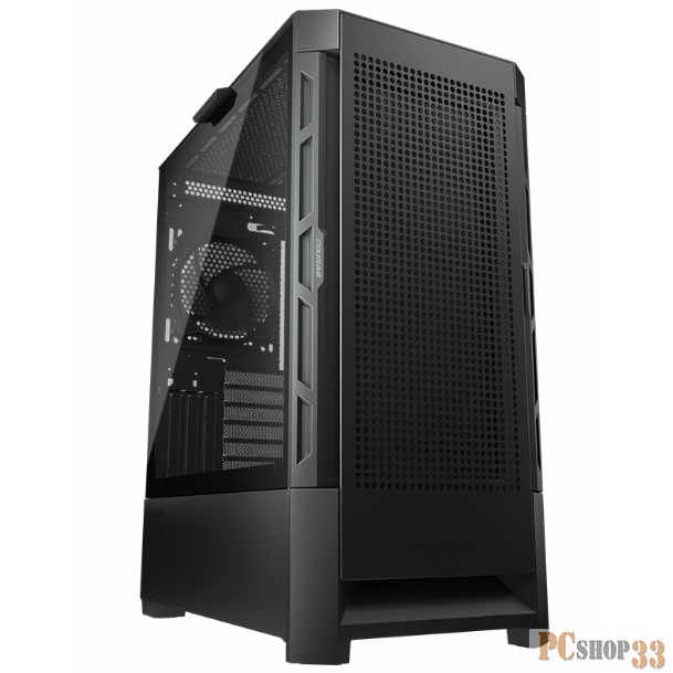 Корпус Cougar Airface, 1x120mm Fan, без БП, черный, ATX