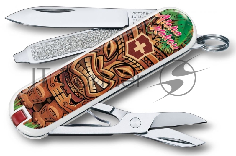 Нож перочинный Victorinox Classic Aloha Kakou (0.6223.L1809) 58мм 7функций