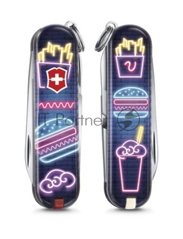 Нож перочинный Victorinox Classic LE2019 Burger Bar (0.6223.L1906) 58мм 7функций подар.коробка