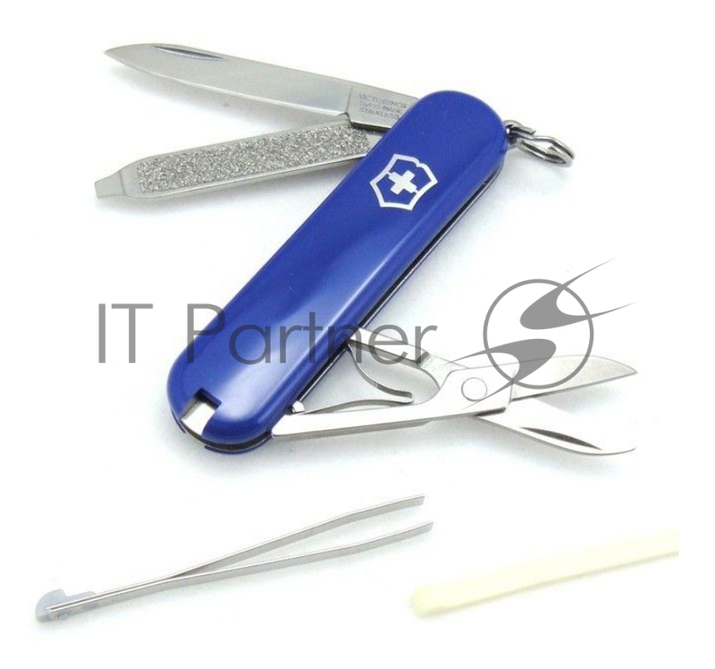 Нож перочинный Victorinox Classic (0.6223.2-033) 58мм 7функций синий подар.коробка