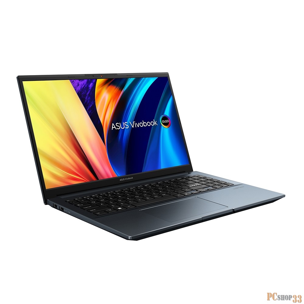 Ноутбук ASUS VivoBook 15 M6500QC-L1123 AMD R7 5800H/16Gb/1Tb SSD/15.6 FHD OLED(1920X1080)144HZ/RTX 3050 4Gb/WiFi6/BT/FP/Backlit KB/No OS/1.9Kg/QUIET BLUE