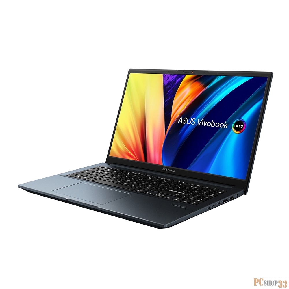 Ноутбук ASUS VivoBook 15 M6500QC-L1123 AMD R7 5800H/16Gb/1Tb SSD/15.6 FHD OLED(1920X1080)144HZ/RTX 3050 4Gb/WiFi6/BT/FP/Backlit KB/No OS/1.9Kg/QUIET BLUE