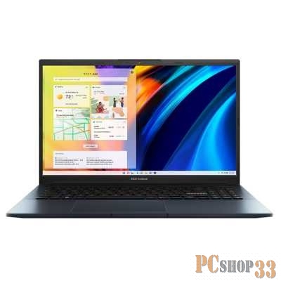 Ноутбук ASUS VivoBook 15 M6500QH-HN034 AMD R5 5600H/8Gb/512Gb SSD/15.6 FHD IPS(1920X1080)144HZ/GTX 1650 4Gb/WiFi6/BT/FP/Backlit KB/No OS/1.9Kg/QUIET BLUE/RU_EN_Keyboard