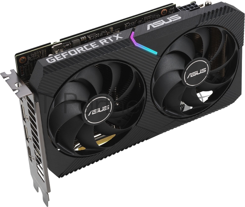 Видеокарта Asus PCI-E 4.0 DUAL-RTX3060-O8G NVIDIA GeForce RTX 3060 8192Mb 192 GDDR6 1837/15000 HDMIx1 DPx3 HDCP Ret