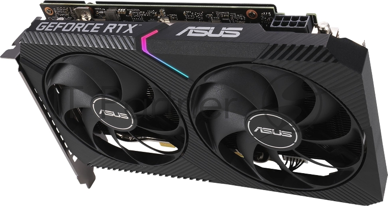 Видеокарта Asus PCI-E 4.0 DUAL-RTX3060-O8G NVIDIA GeForce RTX 3060 8192Mb 192 GDDR6 1837/15000 HDMIx1 DPx3 HDCP Ret