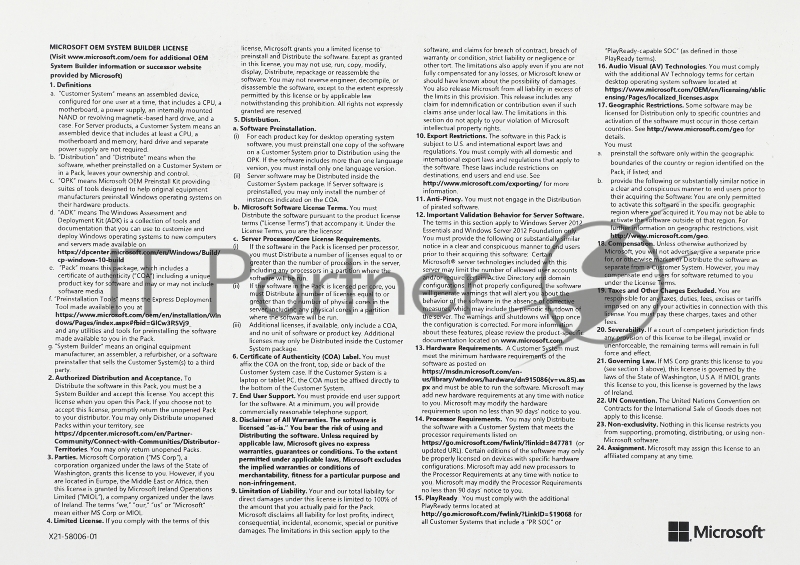 Windows 10 Home English OEM DVD Pack