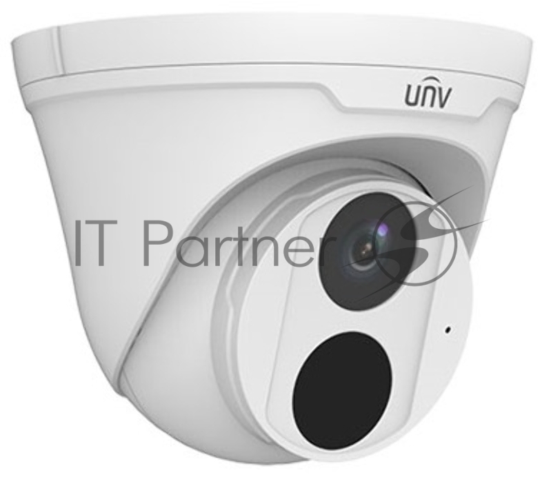 Видеокамера Uniview IP купольная, 1/3 4 Мп КМОП @ 30 к/с, ИК-подсветка и подсветка до 30м., EasyStar 0.005 Лк @F1.6, объектив 2.8 мм, WDR, 2D/3D DNR, Ultra 265, H.265, H.264, MJPEG, 2 потока, встроен