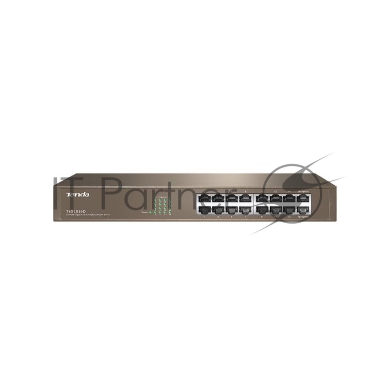 Сетевое оборудование TENDA TEG1016D Коммутатор 16-Port 10/100/1000 Gigabit Switch