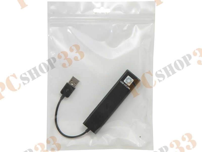 Кабель 5bites UA2-45-06BK Кабель-адаптер USB2.0 / 3*USB2.0 / RJ45 100MB / BLACK