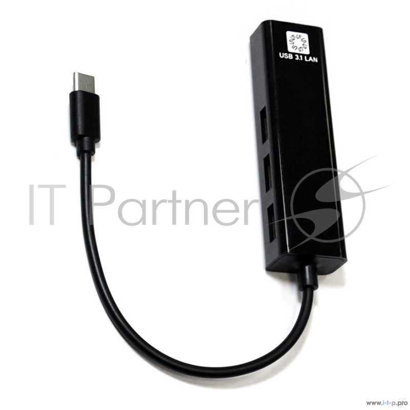 Кабель 5bites UA3C-45-09BK Кабель-адаптер USB3.1 / 3*USB2.0 / RJ45 100MB / BLACK