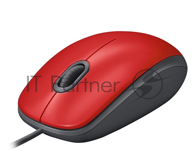 Мышь Logitech Mouse M110 Silent USB Red Ret