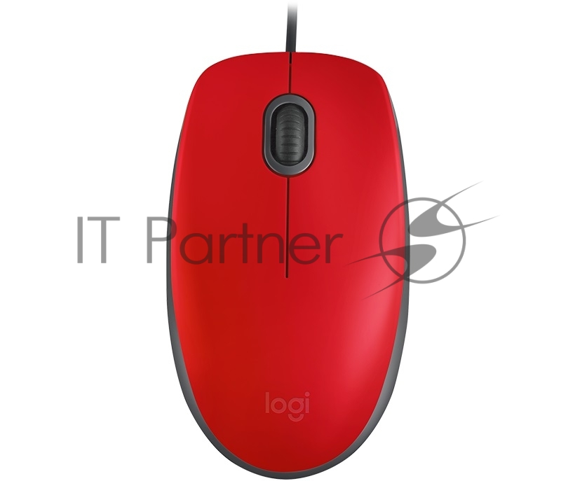 Мышь Logitech Mouse M110 Silent USB Red Ret