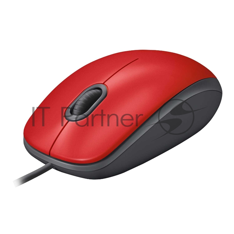 Мышь Logitech Mouse M110 Silent USB Red Ret