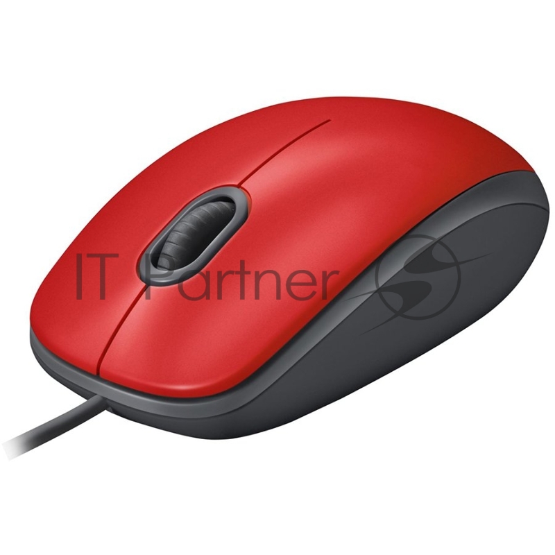 Мышь Logitech Mouse M110 Silent USB Red Ret