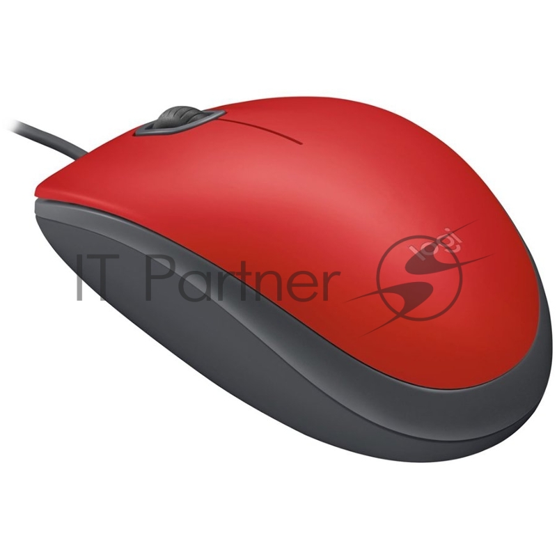 Мышь Logitech Mouse M110 Silent USB Red Ret