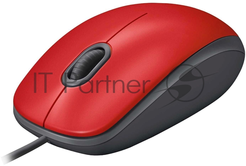 Мышь Logitech Mouse M110 Silent USB Red Ret