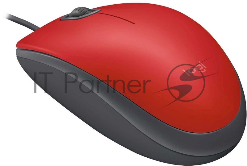Мышь Logitech Mouse M110 Silent USB Red Ret