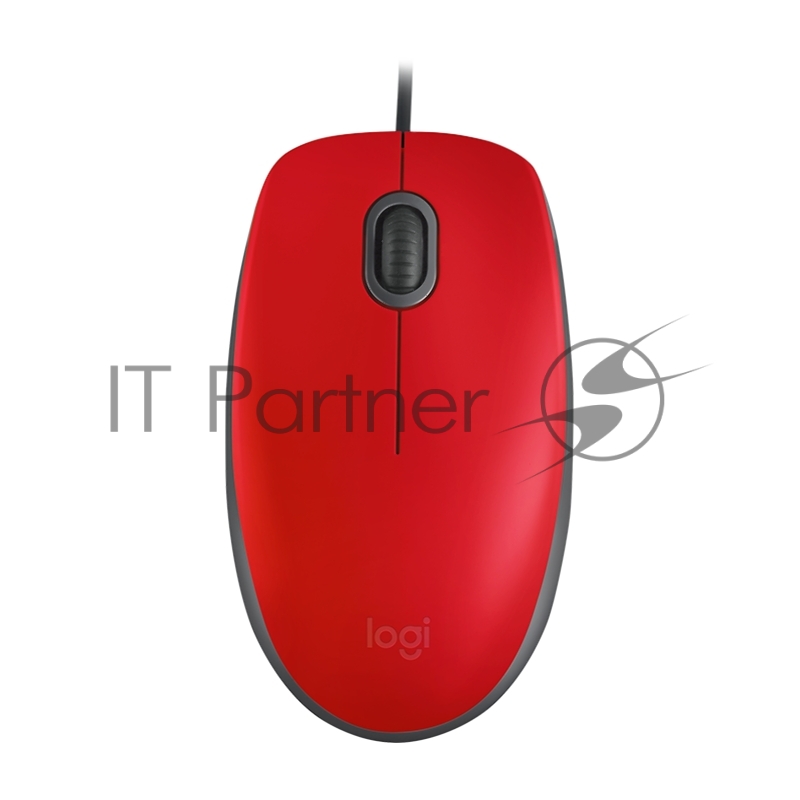Мышь Logitech Mouse M110 Silent USB Red Ret