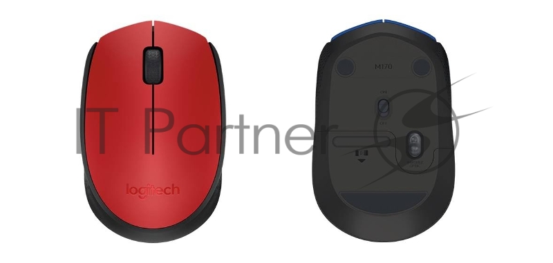 Мышь 910-004641 Logitech Wireless Mouse M171, Red