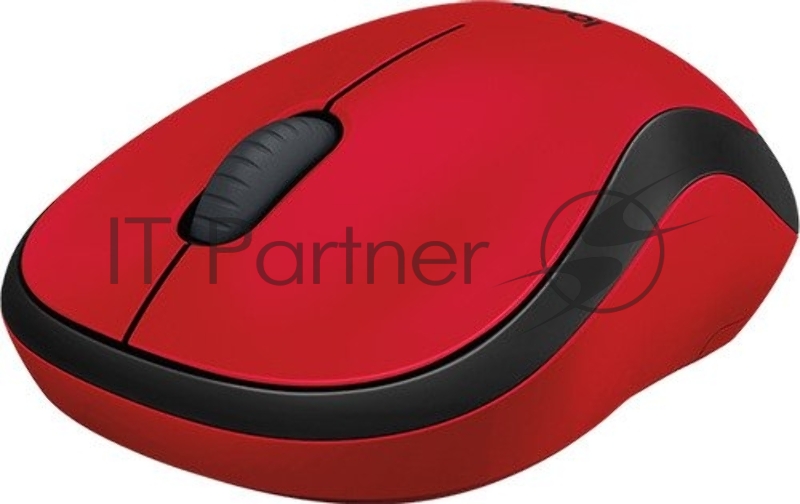 Мышь Logitech M220 Silent красный оптическая (1000dpi) беспроводная USB (2but)
