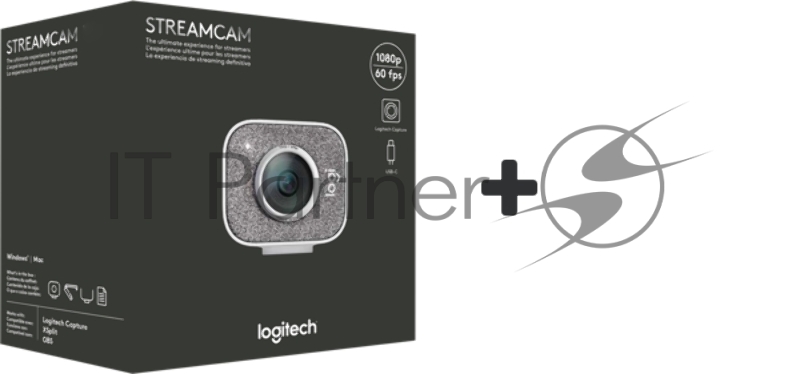 Камера Web Logitech StreamCam GRAPHITE черный USB3.1 с микрофоном