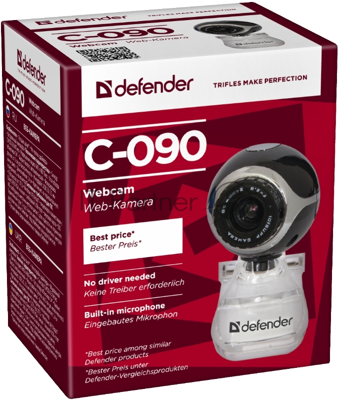 Цифровая камера Defender C-090 Black 63090 {0.3МП, универ. крепление}