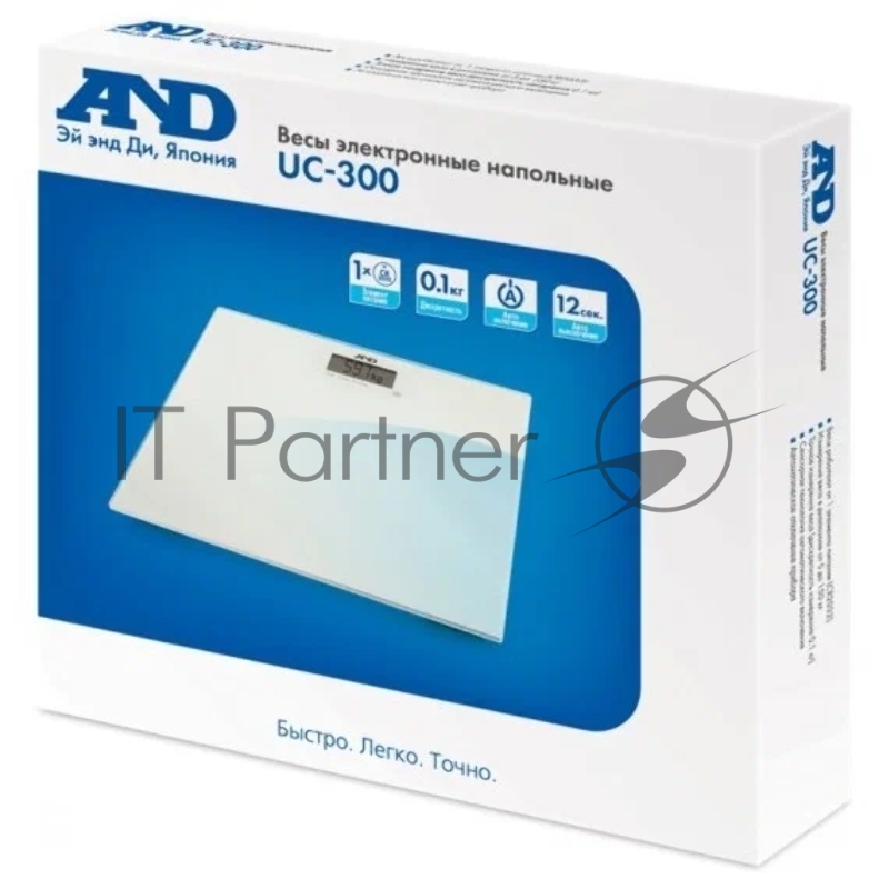 Весы напольные электронные A&D UC-300 макс.150кг белый