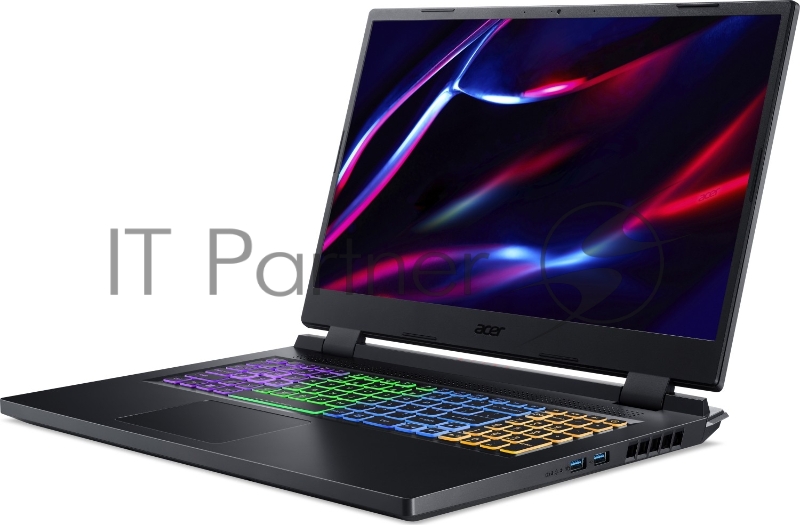 Ноутбук Acer Nitro 5 AN517-55-75EB 17.3(1920x1080)/Intel Core i7 12700H(3.5Ghz)/16384Mb/512SSDG GeForce RTX3070Ti(8192Mb)/Cam/BT/WiFi/ 1y/3kg/Black/noOS + EN kbd, Английская клавиатура