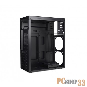 Корпус CBR PCC-ATX-J02-450W2 ATX Miditower J02, c БП PSU-ATX450-08EC (450W/80mm), 2*USB 2.0, HD Audio+Mic, кабель питания 1.2м, Black