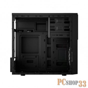 Корпус CBR PCC-MATX-RD8502-450W mATX Minitower RD850, c БП PSU-ATX450-12EC (450W/120mm), 1*USB 3.0, 2*USB 2.0, HD Audio+Mic, кабель питания 1.2м, Black