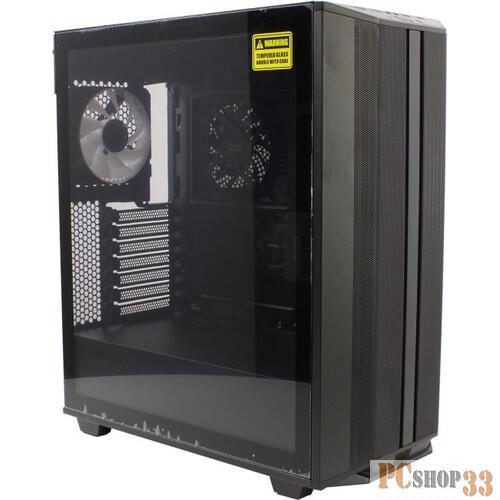 Корпус GameMax Precision COC Black (T808) (ATX, Черн, 2*USB 3.0, Зак.стекло, 1*120мм+ COC, без БП)