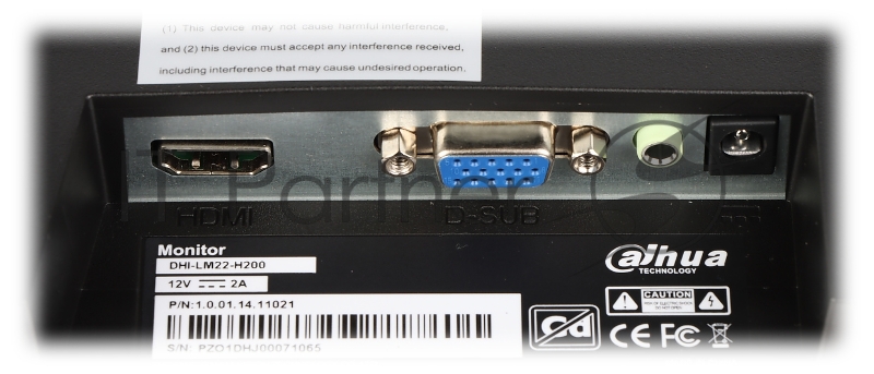 Монитор Dahua 21.5 LM22-H200 VA LED 16:9 1920x1080 6ms 1000:1 250cd 178/178 D-sub HDMI MM 60Hz 24/7 ready VESA Black 2 years