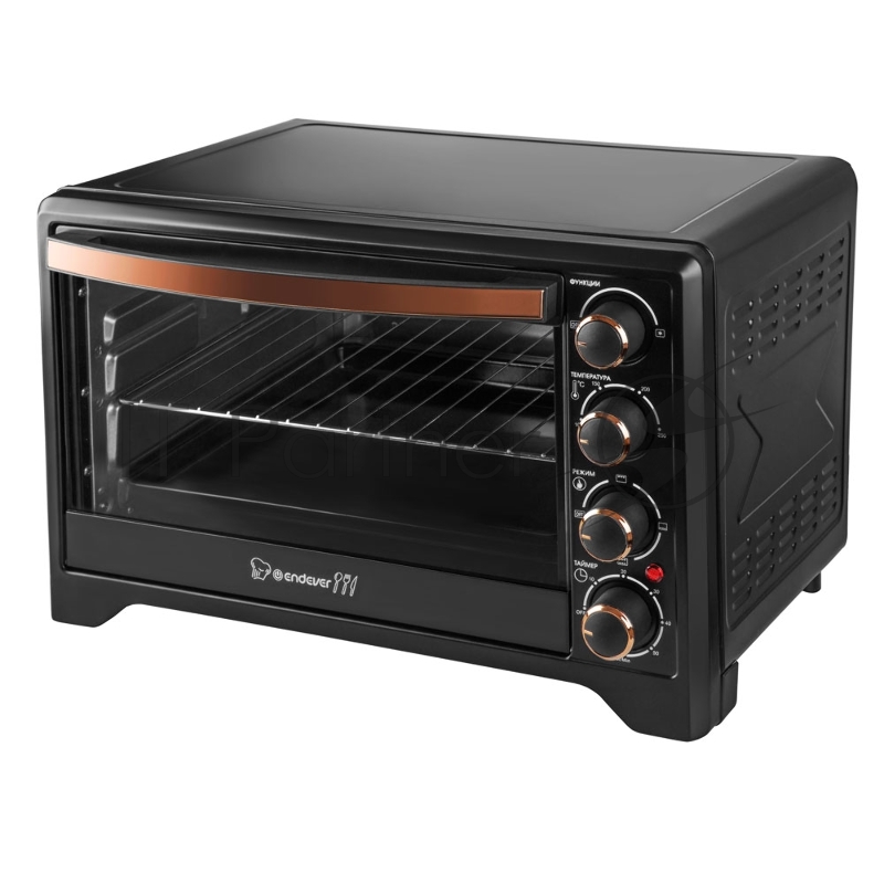 Мини-печь Endever Danko 4045, черный цвет, мощность 1600 Вт, объем 35 л, температура 100-250 градусов, 1 шт/уп