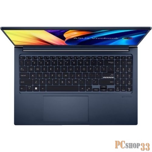 Ноутбук Asus VivoBook X1502ZA-BQ875 Core i3 1220P 8Gb SSD512Gb Intel UHD Graphics 15.6 FHD (1920x1080) noOS blue WiFi BT Cam
