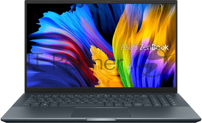 Ноутбук Asus Zenbook Pro 15 OLED UM535QE-KY328 Ryzen 7 5800H 16Gb SSD512Gb NVIDIA GeForce RTX 3050 Ti 4Gb 15.6 OLED Touch FHD (1920x1080) noOS grey WiFi BT Cam Bag