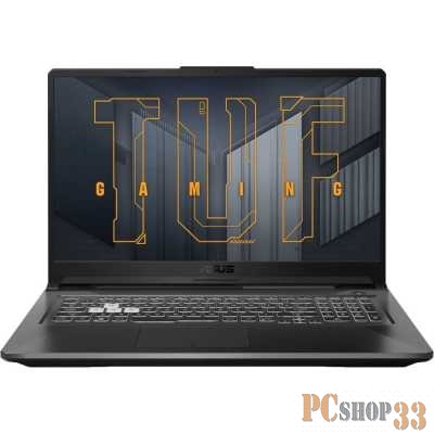 Ноутбук Asus TUF Gaming F17 FX706HC-HX007 Core i5 11400H 16Gb SSD512Gb NVIDIA GeForce RTX 3050 4Gb 17.3 IPS FHD (1920x1080) noOS grey WiFi BT Cam