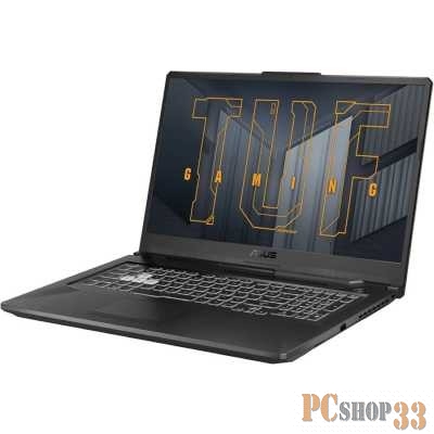 Ноутбук Asus TUF Gaming F17 FX706HC-HX007 Core i5 11400H 16Gb SSD512Gb NVIDIA GeForce RTX 3050 4Gb 17.3 IPS FHD (1920x1080) noOS grey WiFi BT Cam