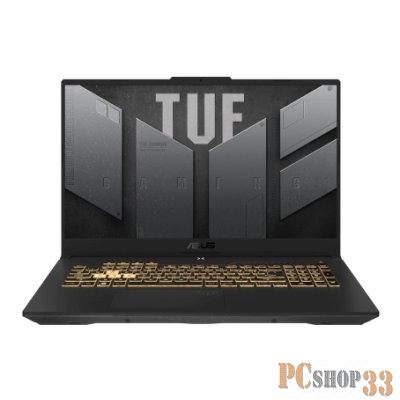 Ноутбук Asus TUF Gaming F17 FX707ZM-HX046 Core i7 12700H 16Gb SSD1Tb NVIDIA GeForce RTX 3060 6Gb 17.3 IPS FHD (1920x1080) noOS grey WiFi BT Cam