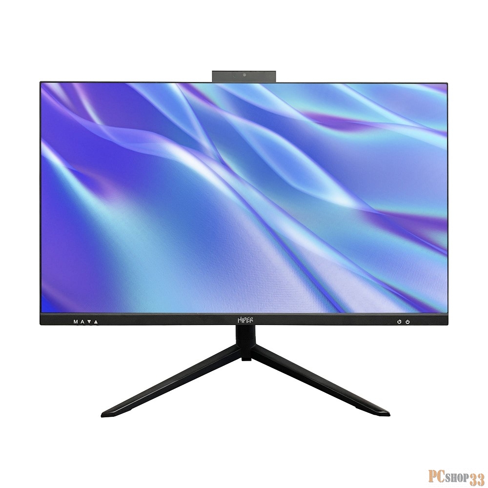 Моноблок Hiper V24 27 Full HD i3 10105 (3.7) 8Gb SSD256Gb UHDG noOS GbitEth WiFi BT клавиатура мышь Cam черный 1920x1080